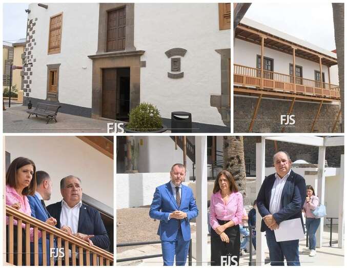 Imágenes de la visita a las obras de rehabilitación del histórico inmueble de San Juan/Francisco Javier Santana.